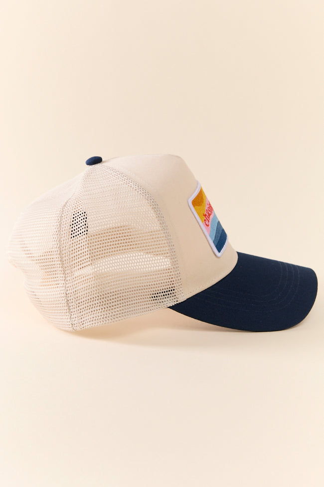 Chasing Sunsets Blue Trucker Hat FINAL SALE