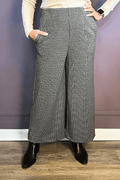 Check Wide Leg Pant