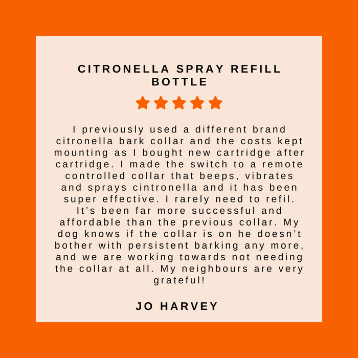 citronella anti bark collar