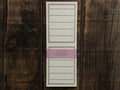 Classiky - Letterpress Folded Memo Card - Deep Purple