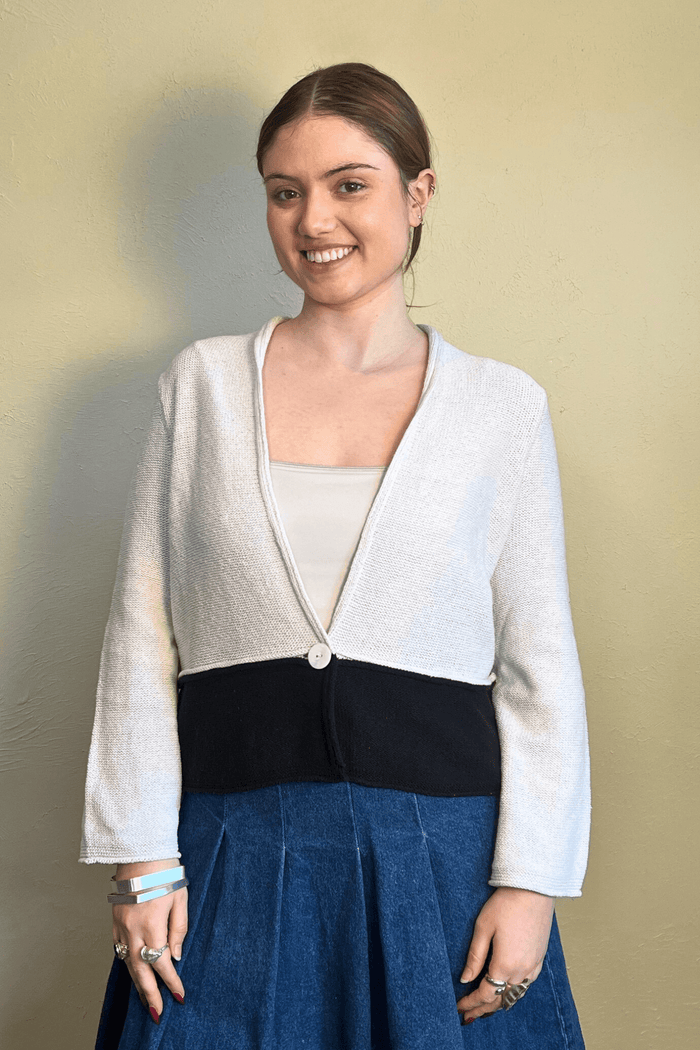 Color Block Two-Toned Cardi