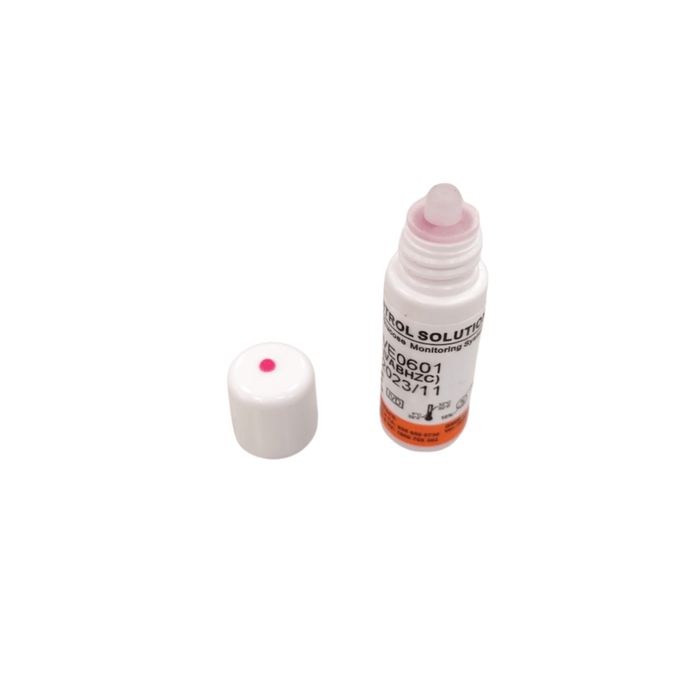 control solution for calibration of glucose monitor and strips