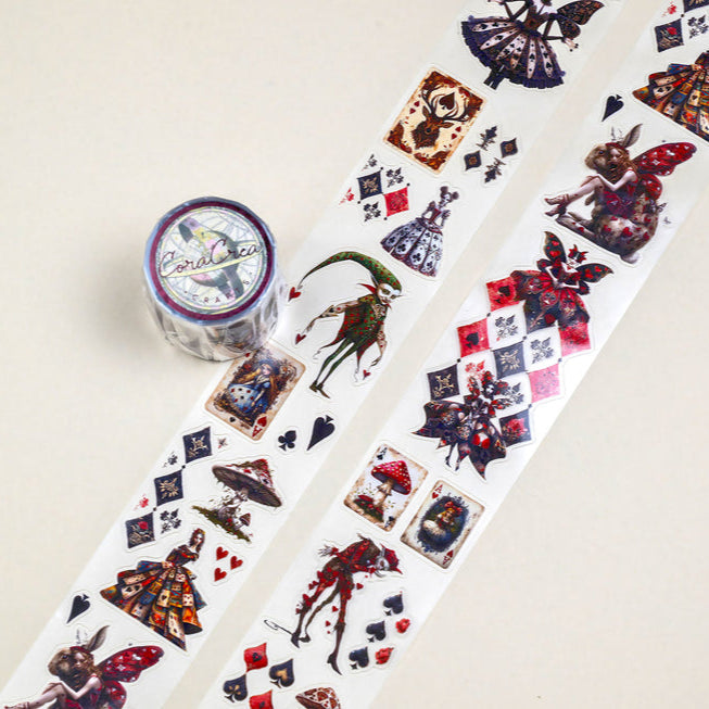 CoraCreaCrafts Washi Tape - Transparent - Alice's Dark Fairies