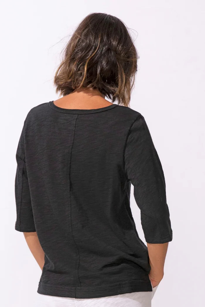 Cotton Slub Elbow Tee