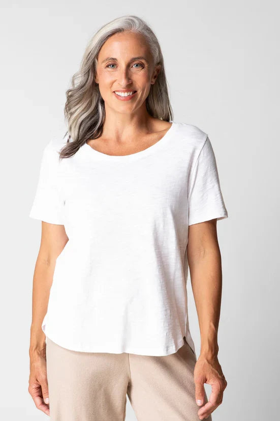 Cotton Slub Hi-Lo Tee
