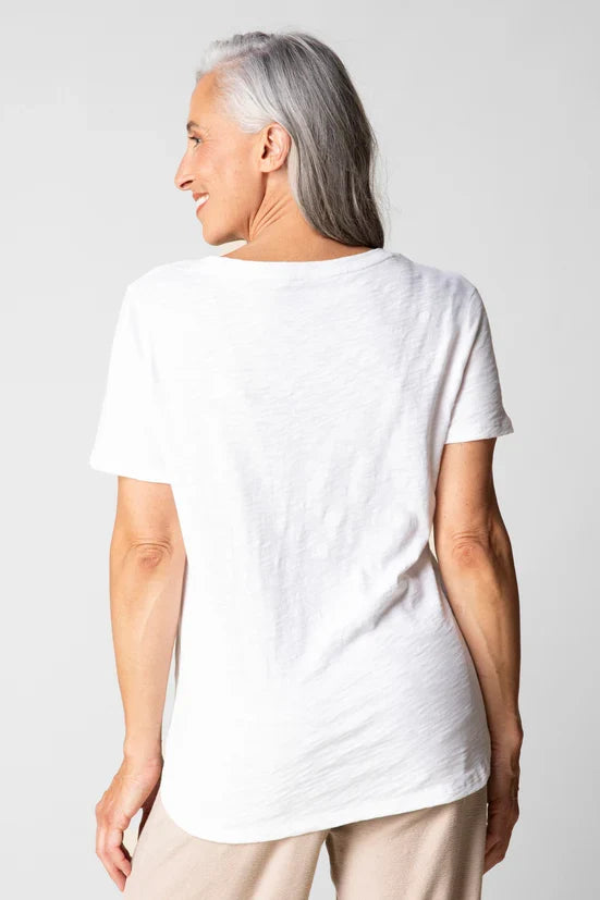 Cotton Slub Hi-Lo Tee