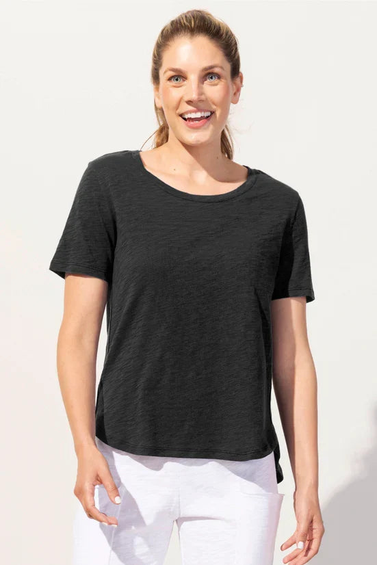 Cotton Slub Hi-Lo Tee