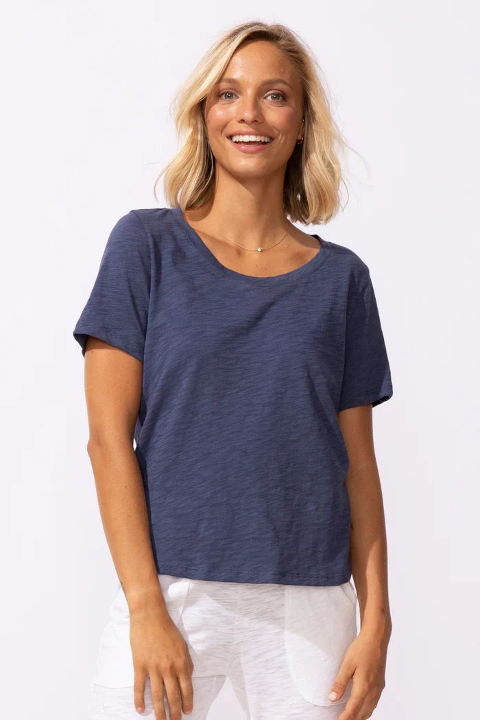 Cotton Slub Hi-Lo Tee