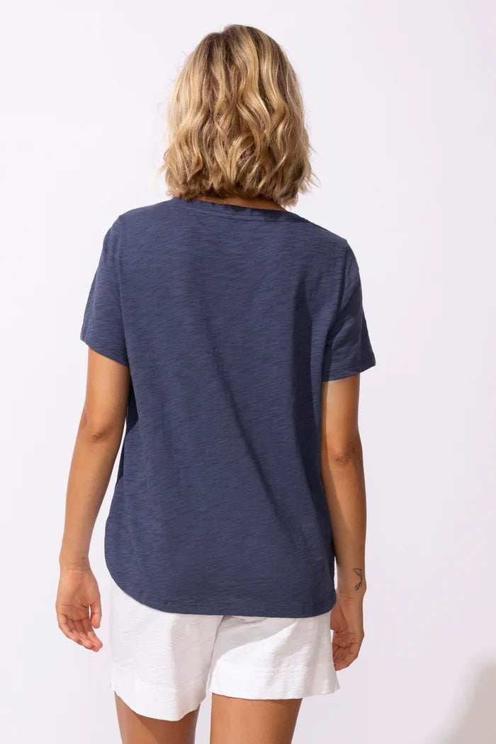 Cotton Slub Hi-Lo Tee