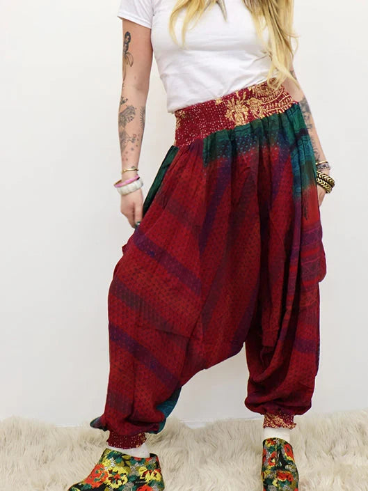 Crepe Sari Be Still Harem Pant