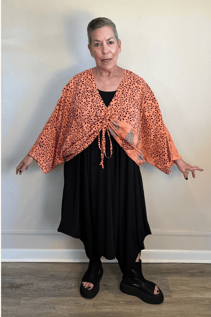 Crepe Sari Butterfly Top