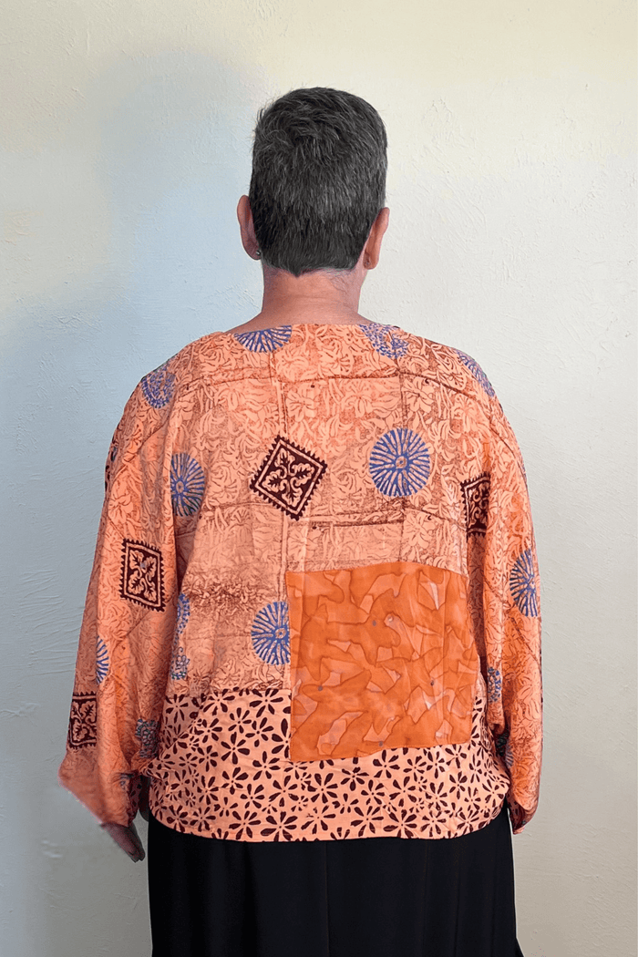 Crepe Sari Butterfly Top