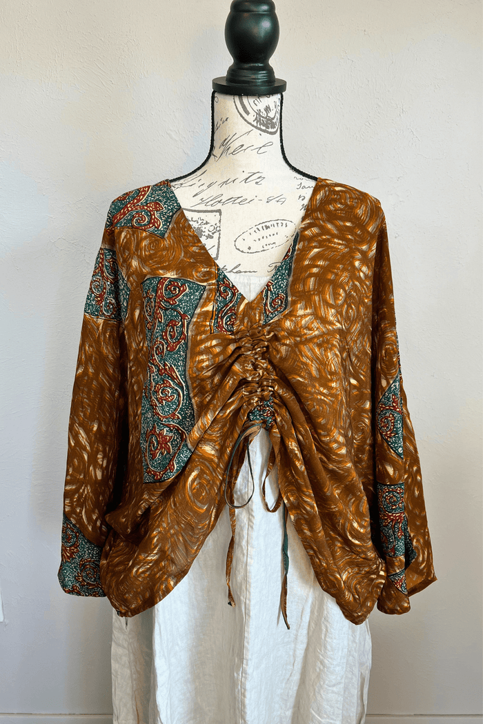 Crepe Sari Butterfly Top