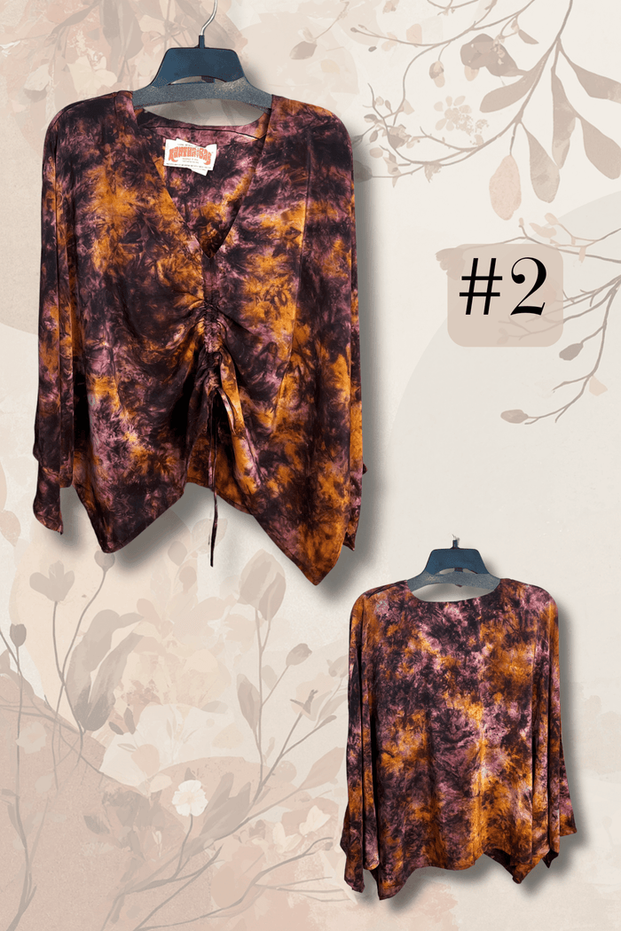 Crepe Sari Butterfly Top