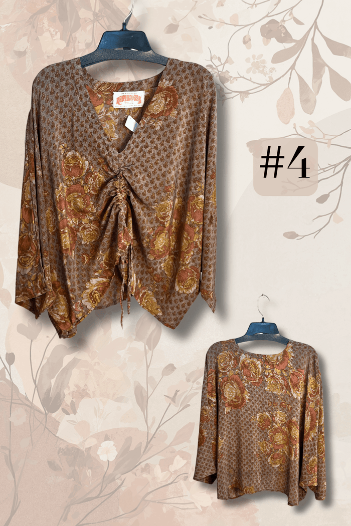 Crepe Sari Butterfly Top