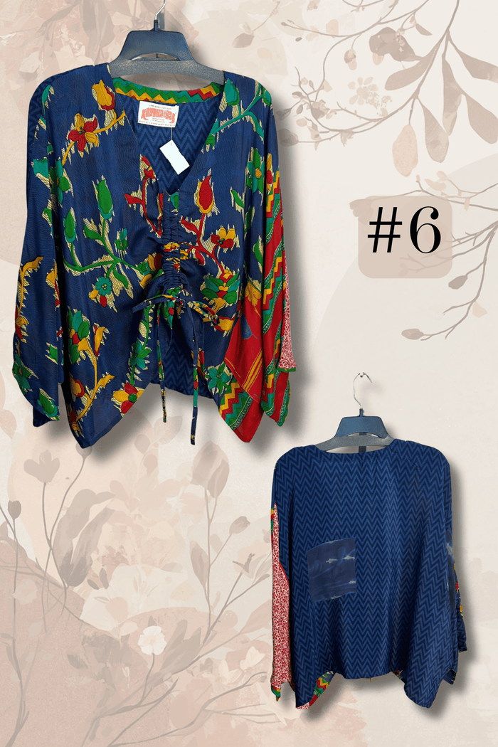 Crepe Sari Butterfly Top