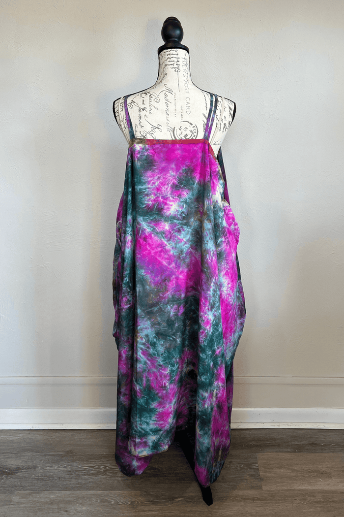Crepe Sari Gonna Shine Maxi Dress