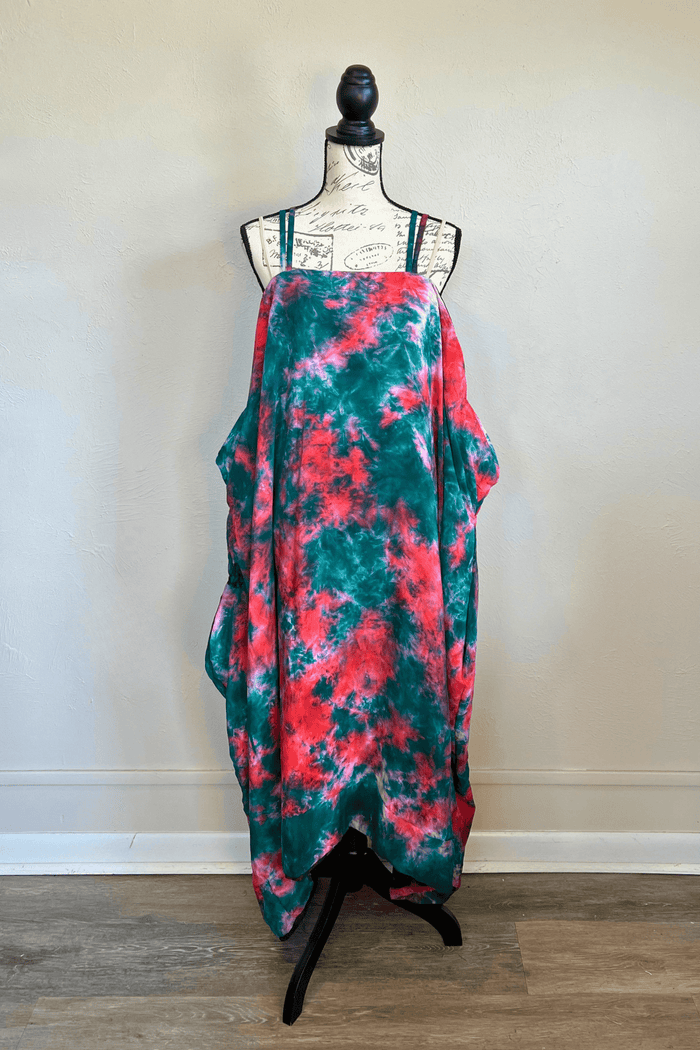 Crepe Sari Gonna Shine Maxi Dress