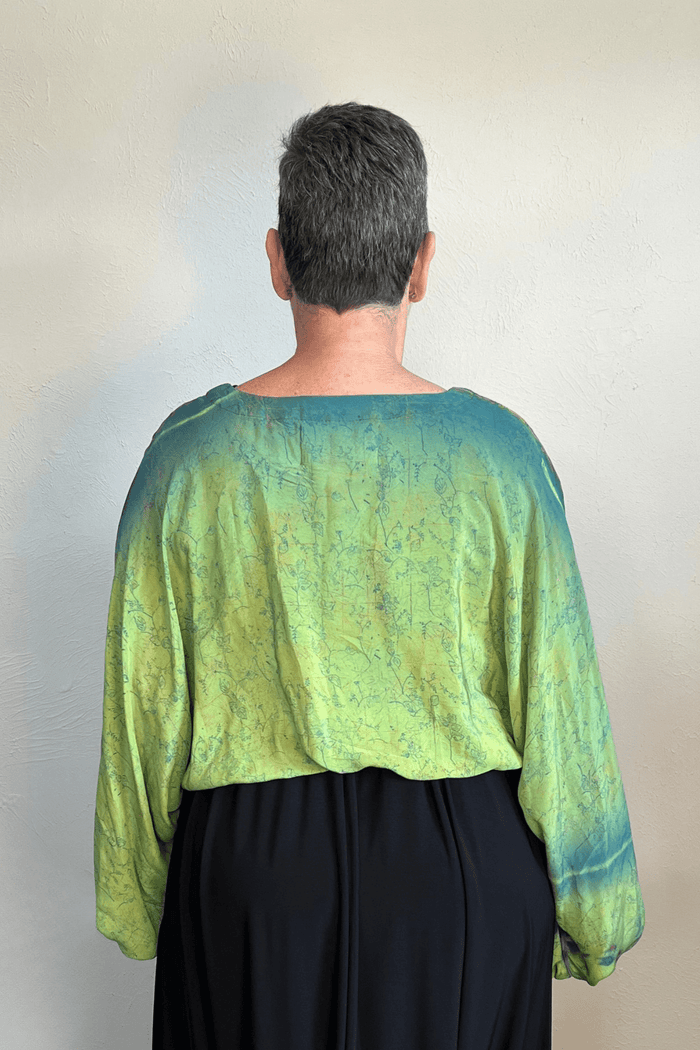 Crepe Sari Luna Crop Top