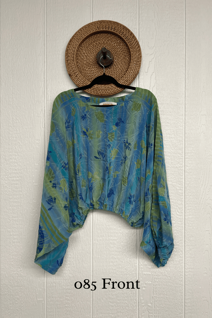 Crepe Sari Luna Crop Top