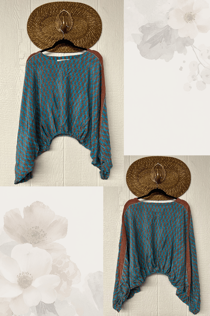 Crepe Sari Luna Crop Top