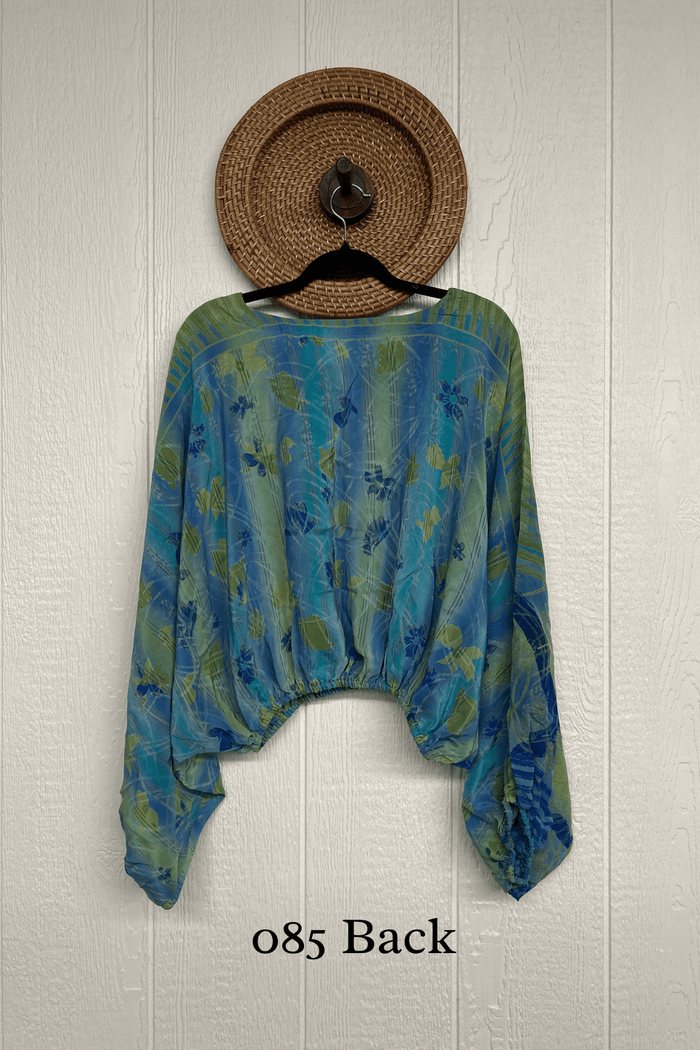 Crepe Sari Luna Crop Top