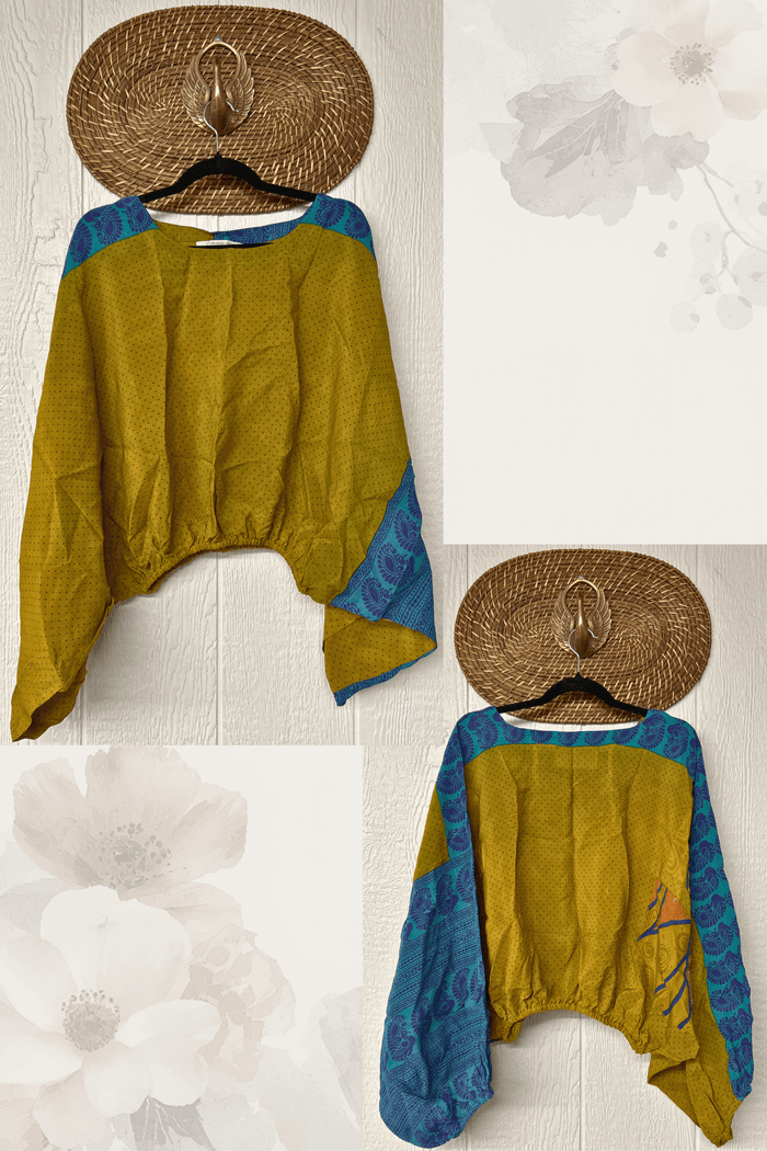 Crepe Sari Luna Crop Top