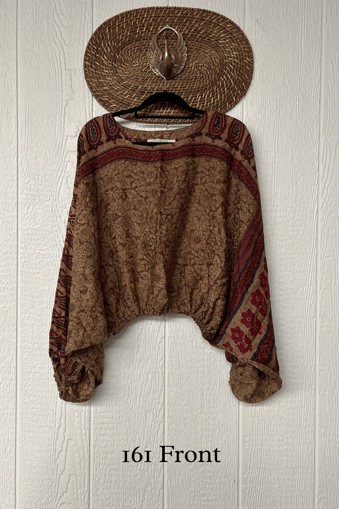 Crepe Sari Luna Crop Top
