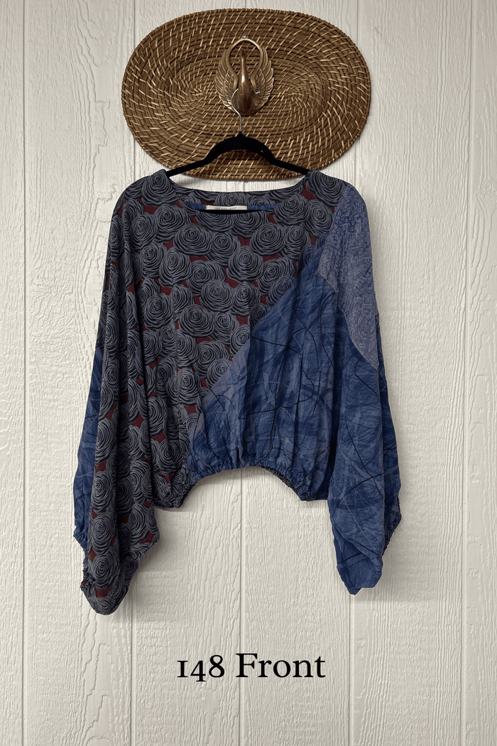 Crepe Sari Luna Crop Top