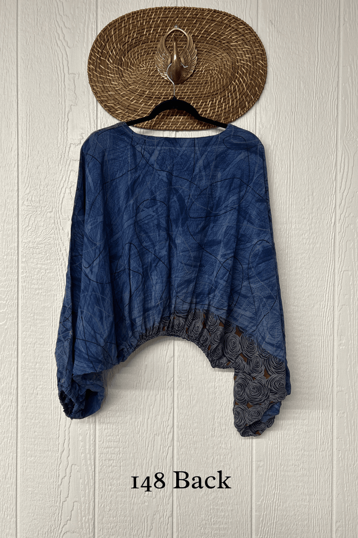 Crepe Sari Luna Crop Top