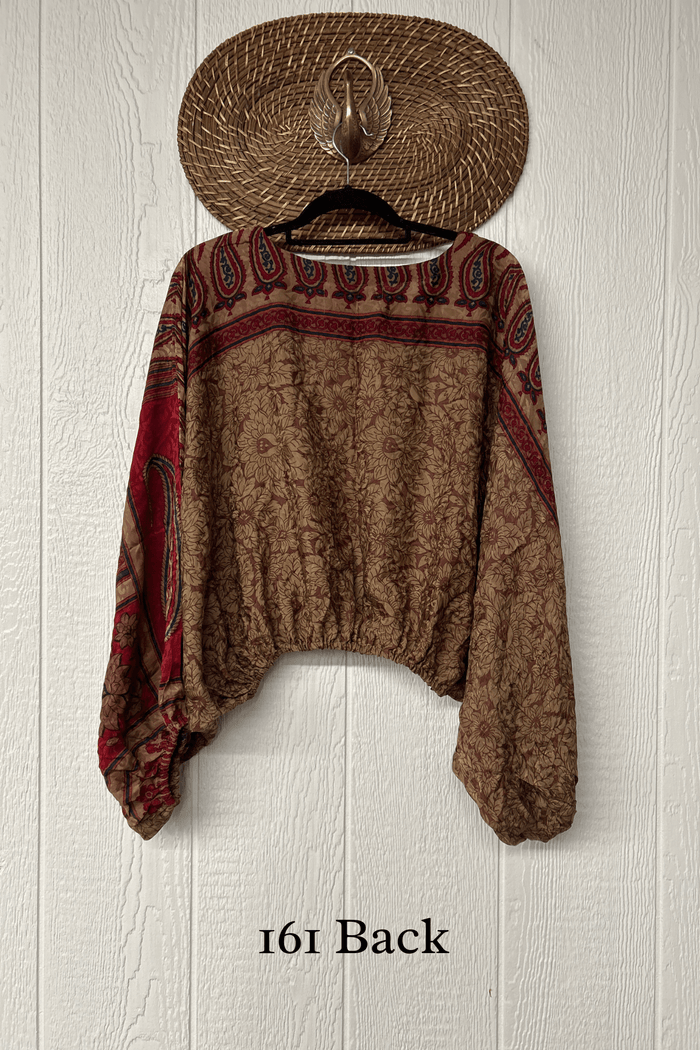 Crepe Sari Luna Crop Top