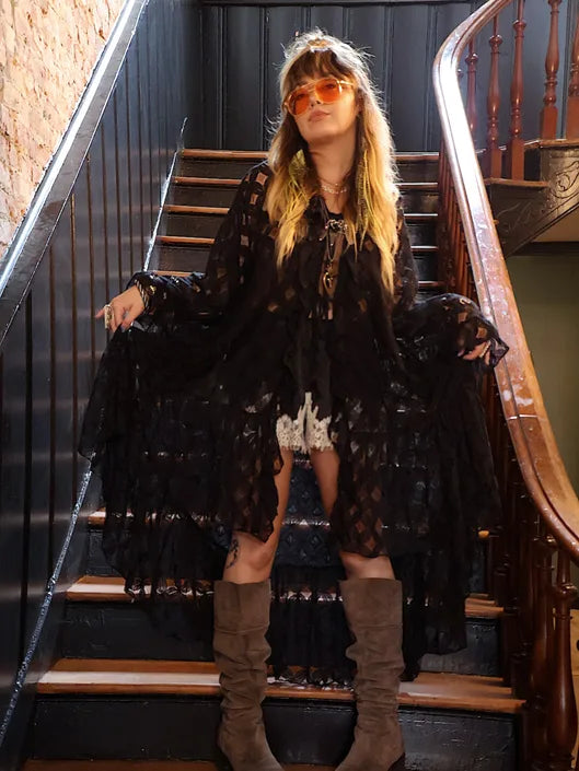 Crochet Pixie Duster - Black