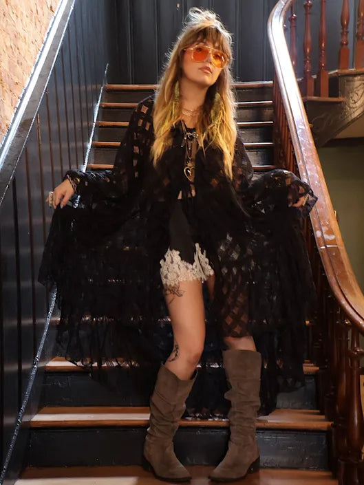 Crochet Pixie Duster - Black