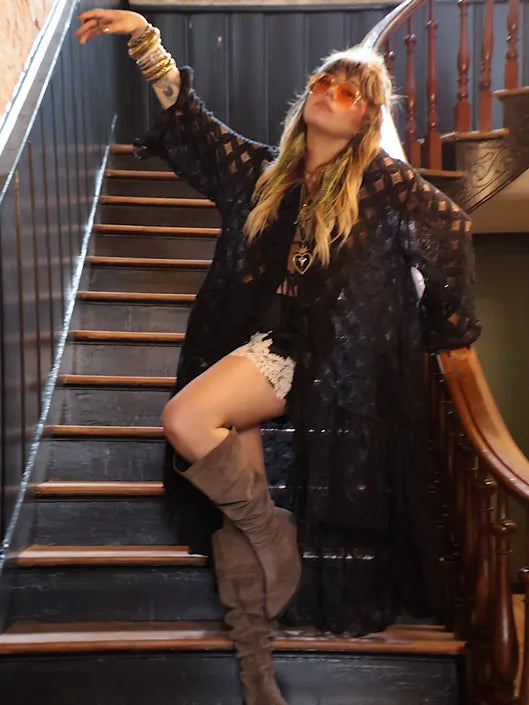 Crochet Pixie Duster - Black