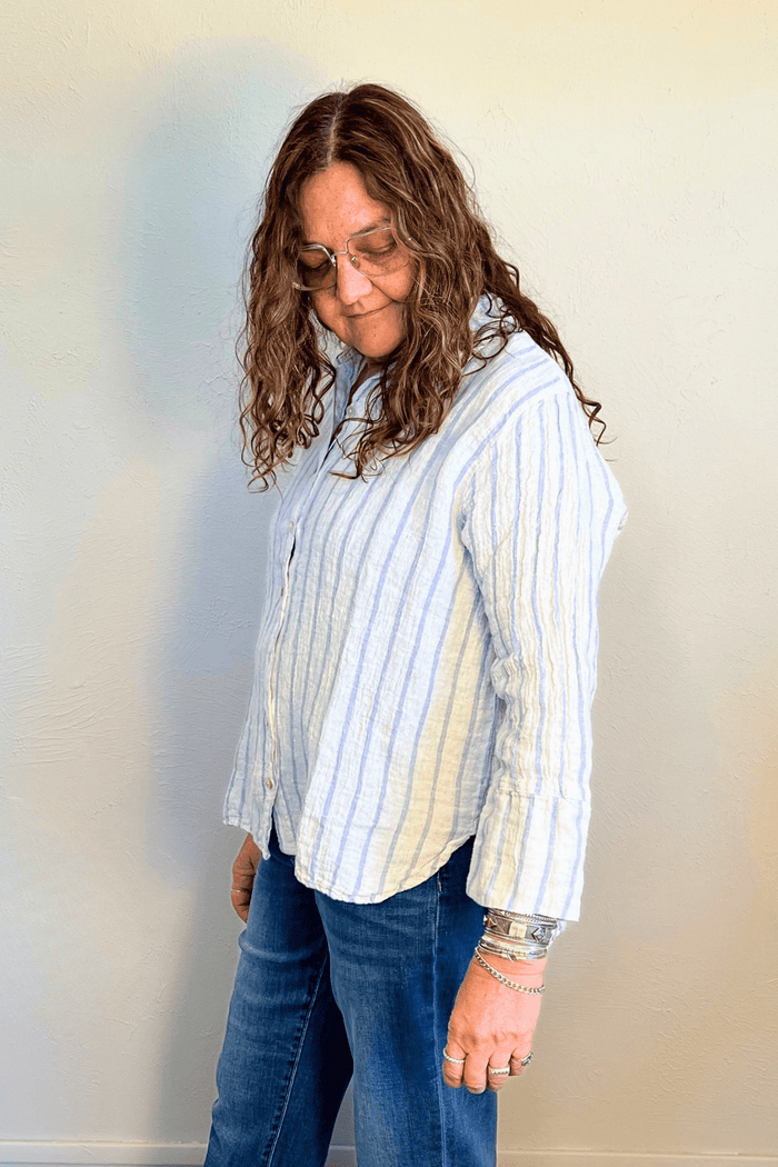 Crop Linen Easy Shirt
