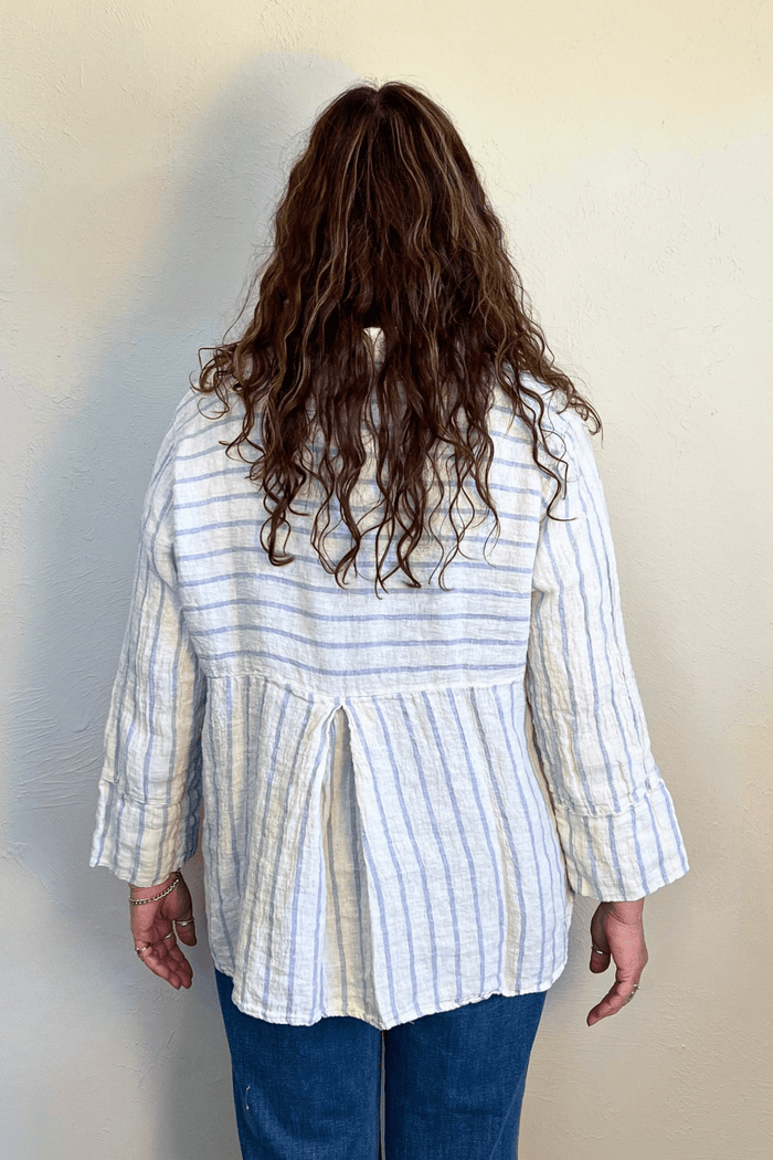 Crop Linen Easy Shirt