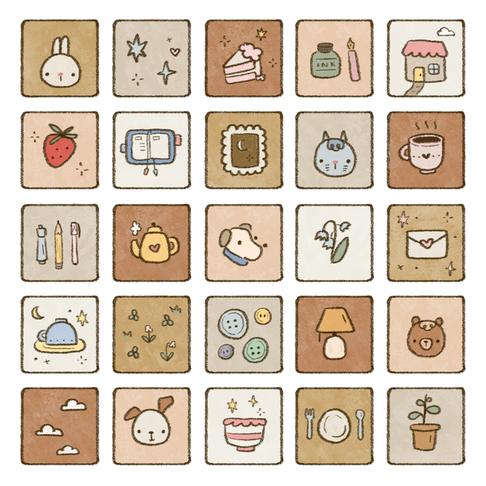 dana ate oatmeal! Patchwork Kiss Cut Sticker Roll