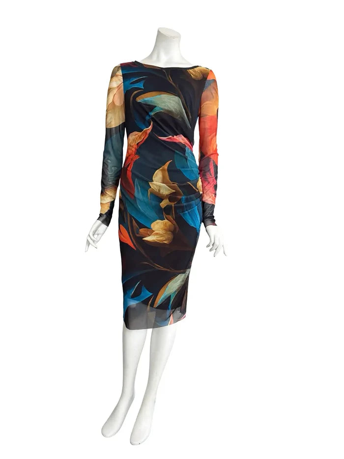 Delila Side-Ruched Cocktail Dress