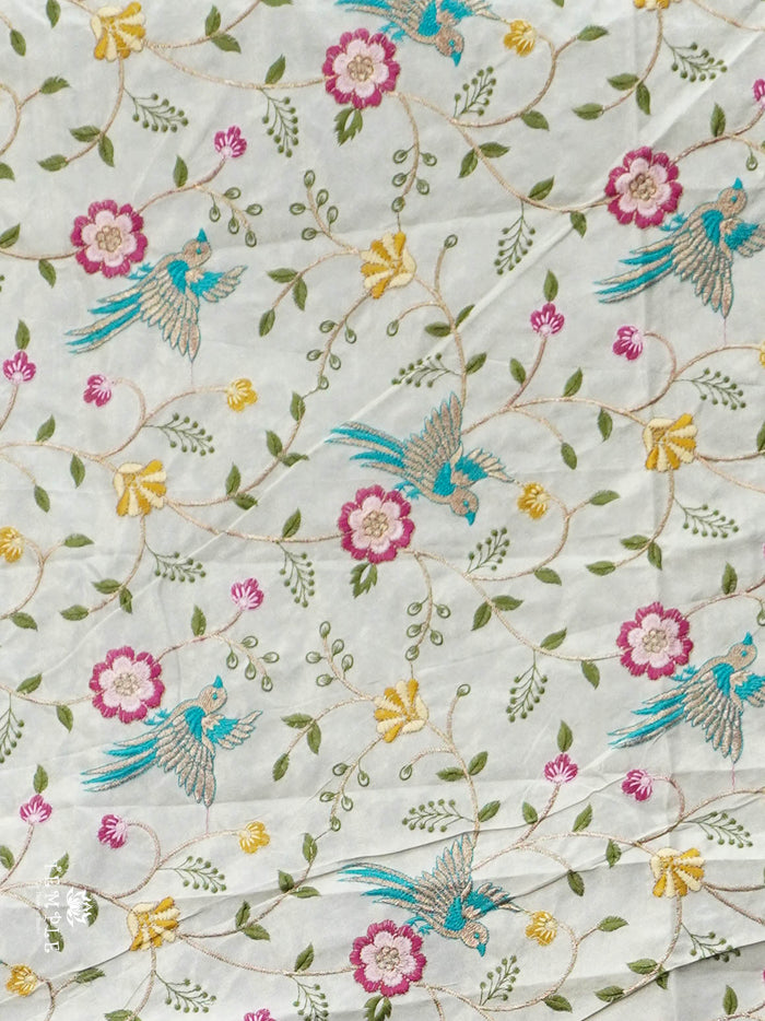 Designer Saree With Embroidery Pattern | TTDS2971