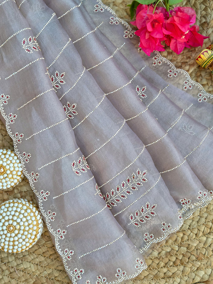 Designer Saree With Stone Work | TTDS3229