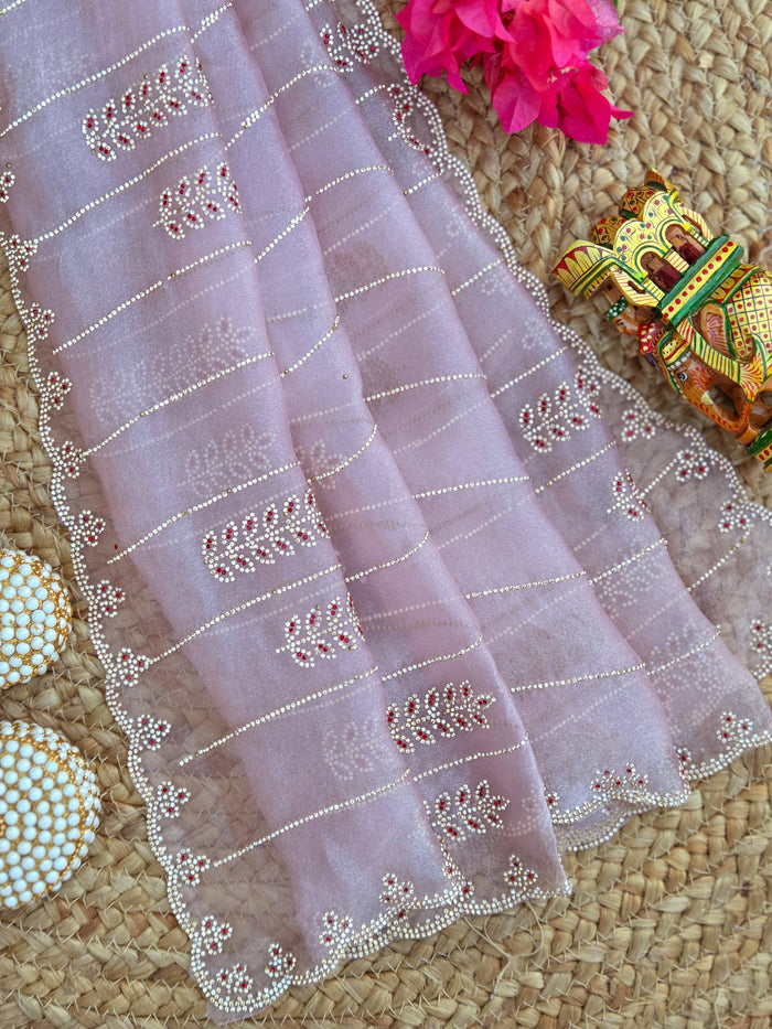 Designer Saree With Stone Work | TTDS3229