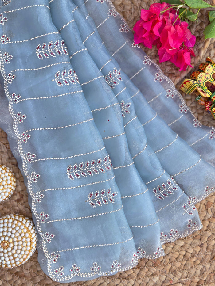 Designer Saree With Stone Work | TTDS3229