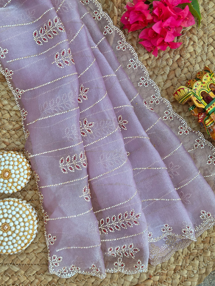 Designer Saree With Stone Work | TTDS3229