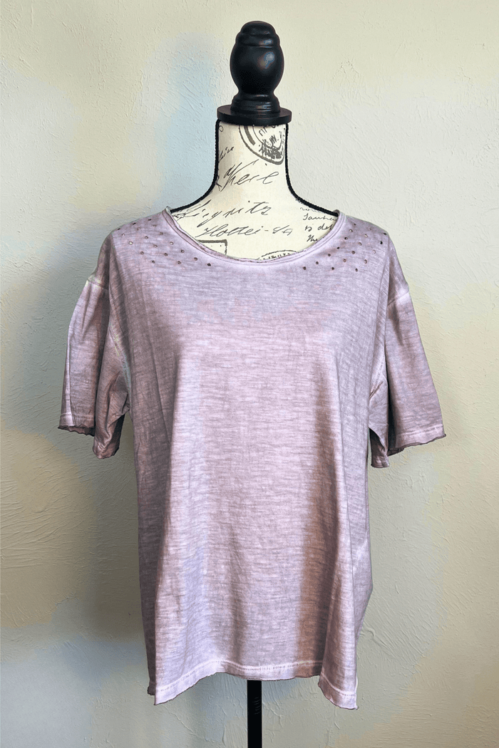 Distressed Solid Tee