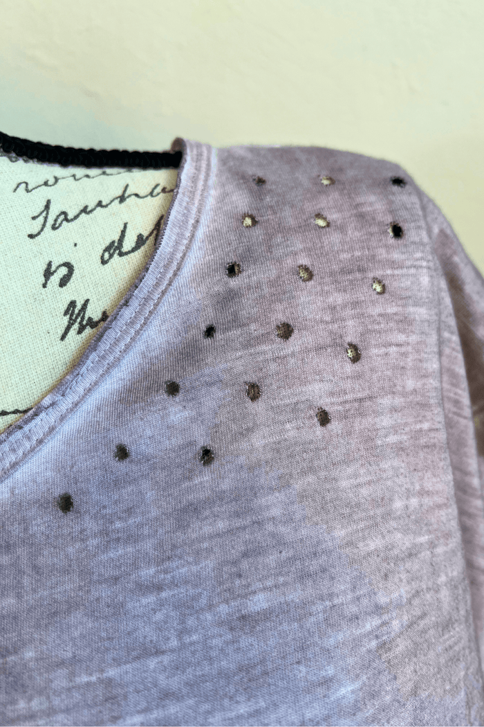 Distressed Solid Tee