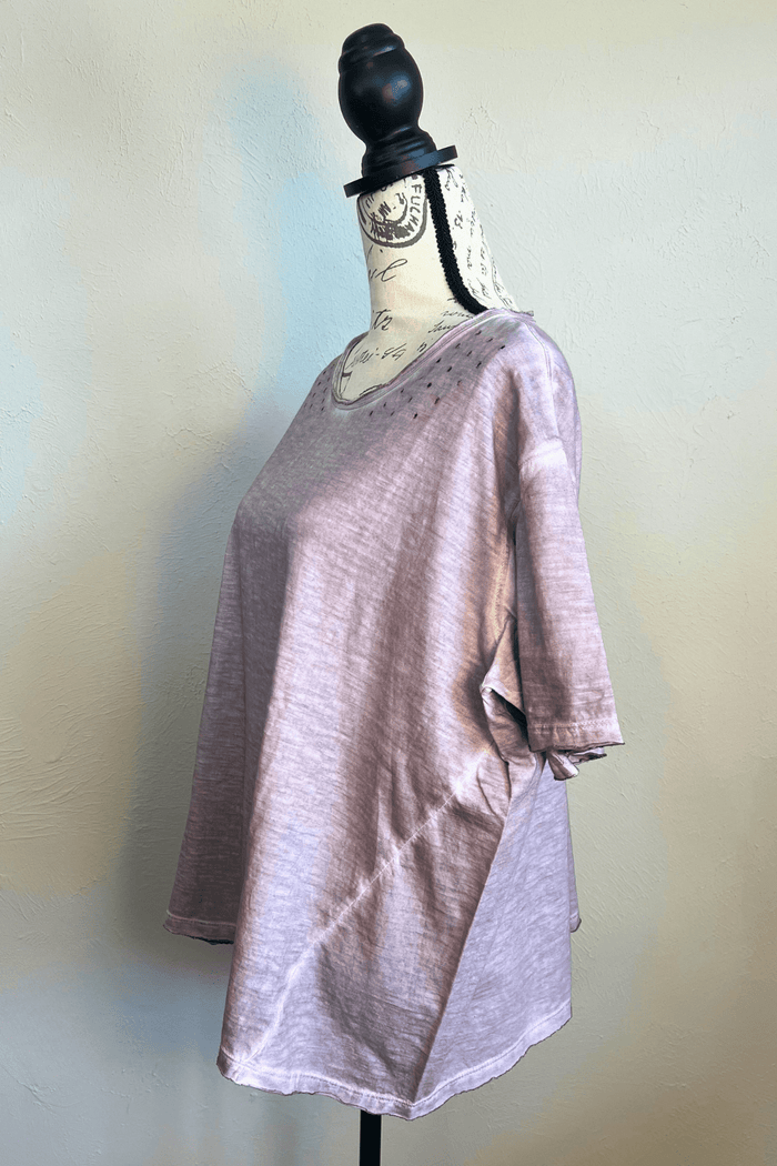 Distressed Solid Tee
