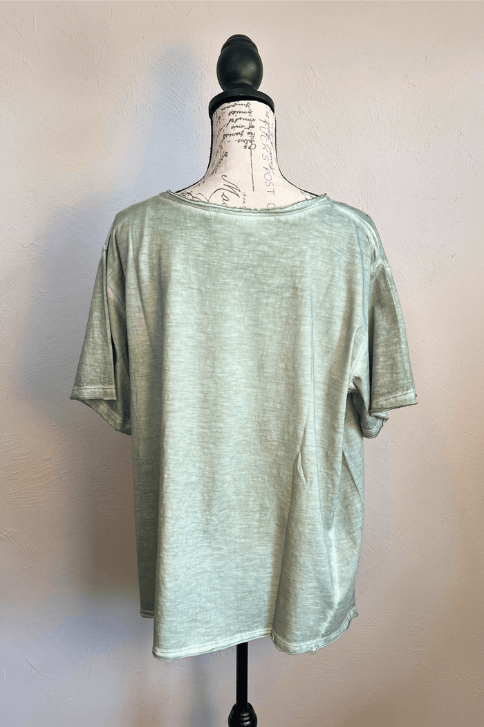 Distressed Solid Tee