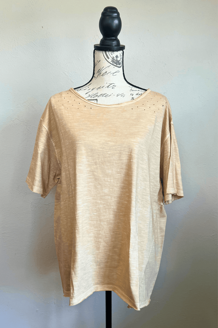 Distressed Solid Tee