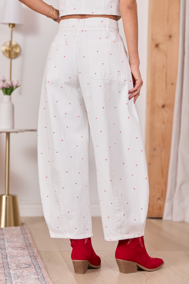 Eileen Bow Printed Barrel Jeans FINAL SALE