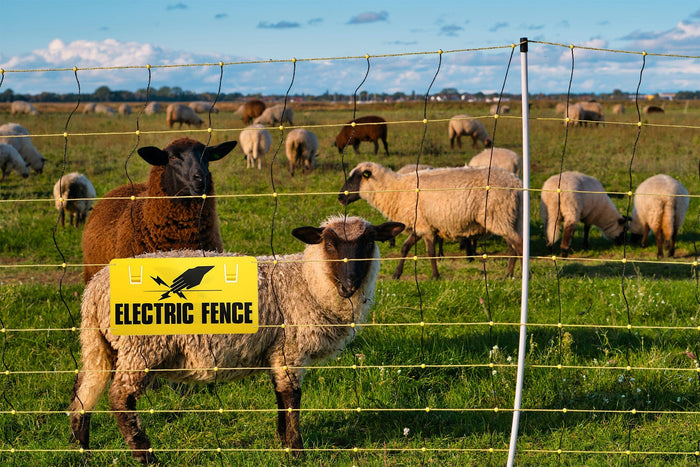 electric fence warning signs pack of 5